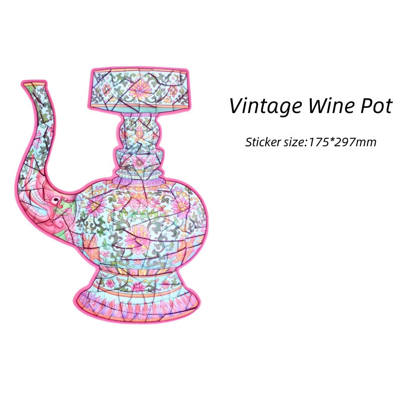 3D Sticker Scenes Plus Size Antique Restoration Sticker Set|Stress-Relief DIY Craft|Therapeutic Time Companion
