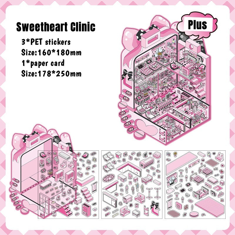 3D World Builder Sticker Collection | Create 12 Magical Mini-Universes | Ultimate Creative Playtime