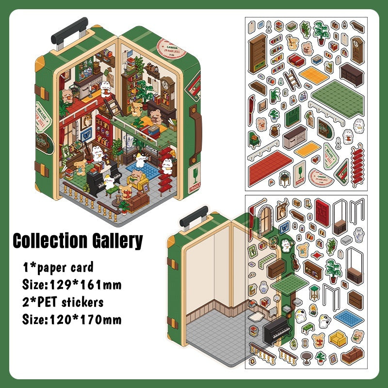 3D World Builder Sticker Collection | Create 12 Magical Mini-Universes | Ultimate Creative Playtime