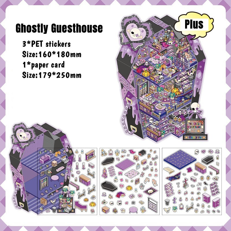 3D World Builder Sticker Collection | Create 12 Magical Mini-Universes | Ultimate Creative Playtime