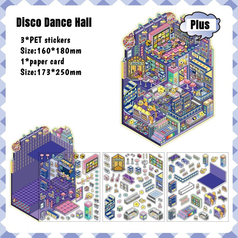 3D World Builder Sticker Collection | Create 12 Magical Mini-Universes | Ultimate Creative Playtime