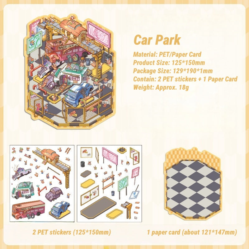 3D Fantasy & Adventure Sticker Set | Build Your Miniature Wonderland | Creative Fun for All Ages