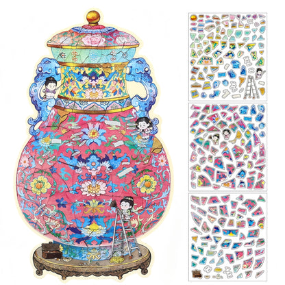 3D Sticker Scenes Plus Size Antique Restoration Sticker Set｜Stress-Relief DIY Craft｜Therapeutic Time Companion